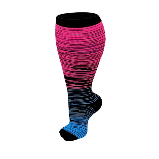 Customized Over Size Fat Socks Sports Over Sized Compression Socks Nylon Spandex Socks