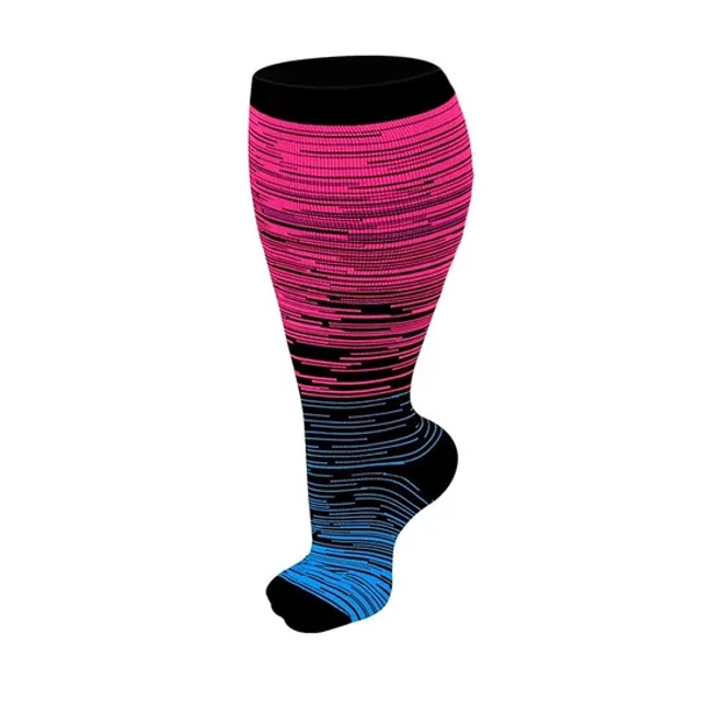 Customized Over Size Fat Socks Sports Over Sized Compression Socks Nylon Spandex Socks