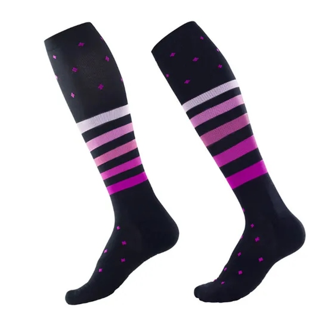 Customised Wholesale High Quality Children Knee High Sport Compression Cycling Socks