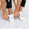 Qlm-323-1 Factory Wholesale Cotton White Compression Ankle Socks