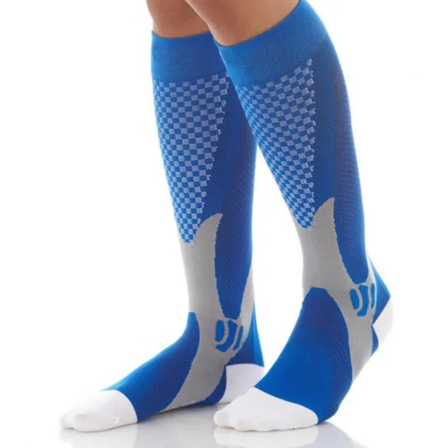 High Quality Men Women Knee High 20-30mmhg Running Cycling Athletic Sport Compression Socks