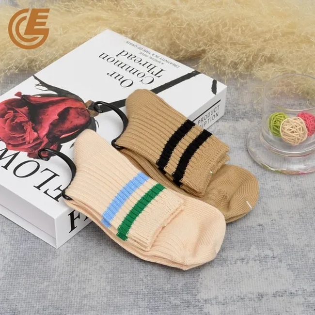 Qlm-119-3 Autumn Winter Custom Design Ribbed Compression Running Socks