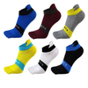 Custom Men Cotton Compression Five Finger No Show Mesh Wicking Socks