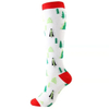 Christmas Compression Stockings Men′s and Women′s Casual Nylon High Elastic Socks