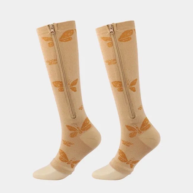 Sports Men Women Outdoor Breathable Cotton Pantyhose Compression Grip Socks