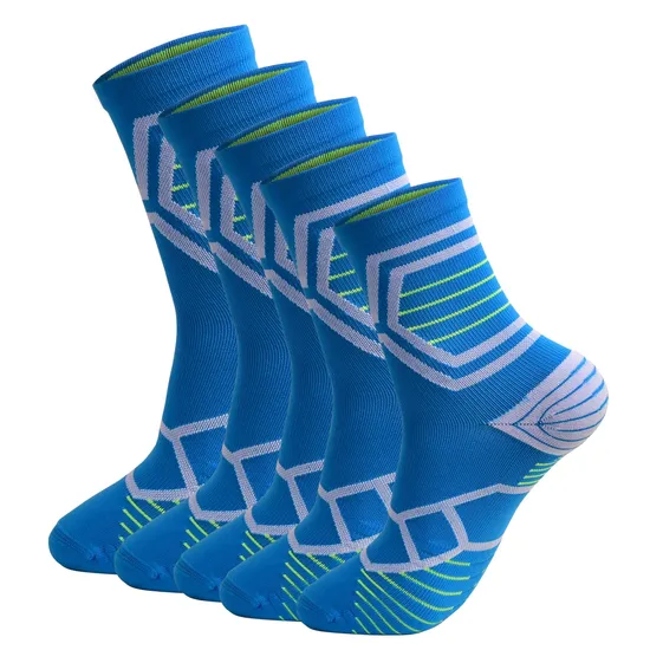 Custom Men Cotton Cushion Compression Running Ankle Crew Sports Socks