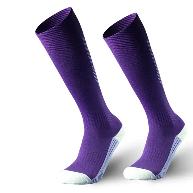 Custom Logo Adult Kids Baseball Socks Compression Sport Knee High Youth Football Socks