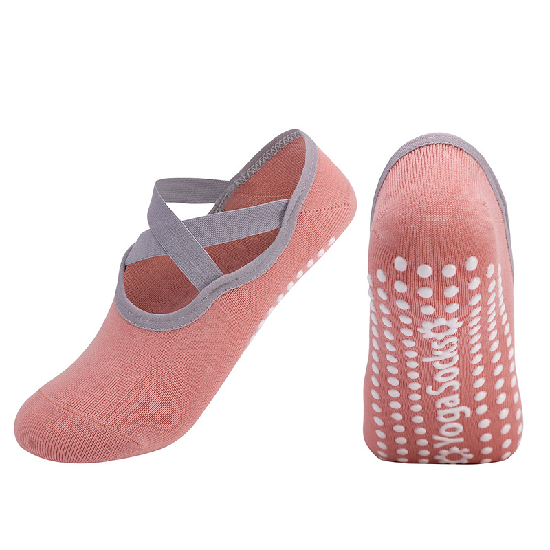distributor Professional Women Yoga Socks Silicone Anti-slip Ballet Pilates Socks Women Backless Breathable Bandage Dance 