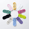 Private Label Men's Socks Cotton Breathable Summer Ultra-thin No Show Ice Silk Sock Silicone Non-slip Bottom Absorb Sweat Men 