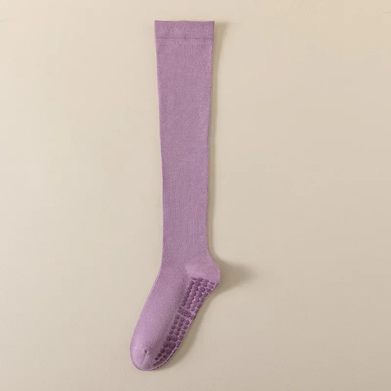 express shipping Compression Socks Stockings Women Professional Silicone Anti-slip Pilates Yoga Socks Solid Color Cotton Floor 
