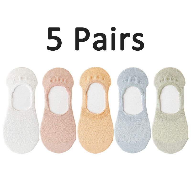 Best Price Summer Mesh Invisible Socks Women Solid Colors Silicone Non-slip Breathable Comfor Low Cut Ultra-thin No Show Boat 