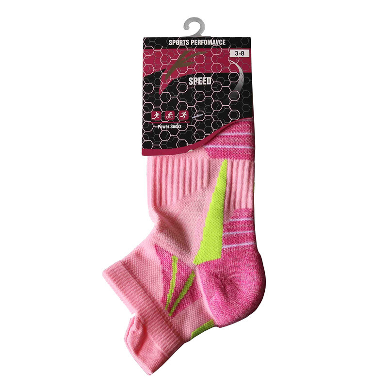 Custom Design Cycling Socks Woman Running Short Socks Advanced Sports Socks Looped Back Color Socks Compression Calcetines 