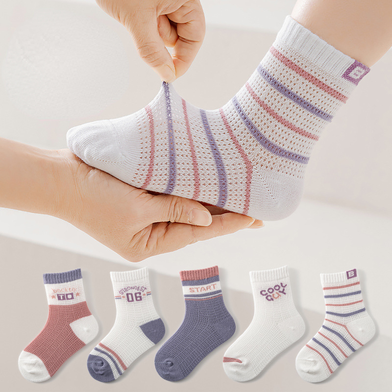 Trendy Item To Years Children's Socks Spring Summer Baby Boys Girls Cotton Mesh Breathable Thin Soft Cute Socks Kids 