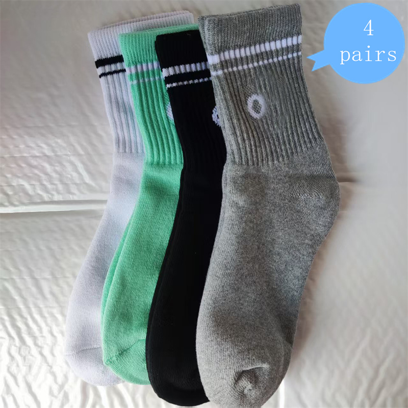 top-notch Cotton Yoga Sports Sock ladies Medium Long Socks Pilates Fitness Sports Four Seasons Socks Women's Yoga Medium 
