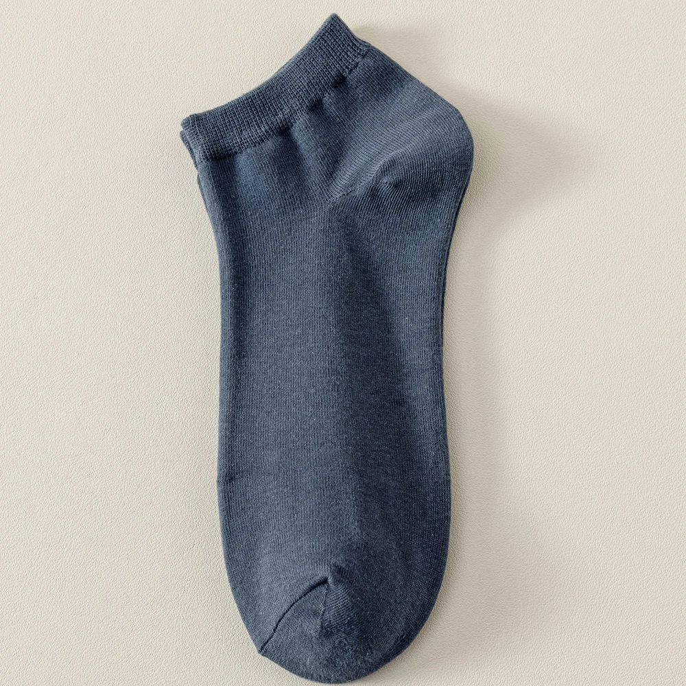 e-commerce ready Plus Size Men Ankle Socks High Quality Cotton Summer Socks Low Cut Sports Short Socks Boys Black 