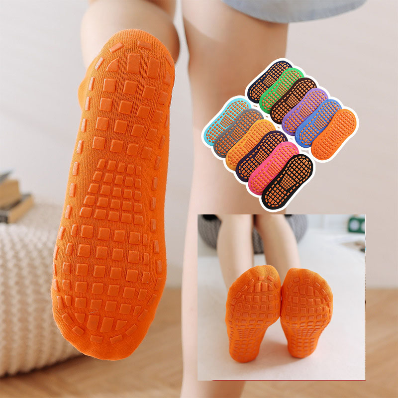 small batch orders Cotton Kids Adults Anti-Slip Sock Trampoline Sock Cotton Breathable Short Socks Elasticity Sport Boy Girl 