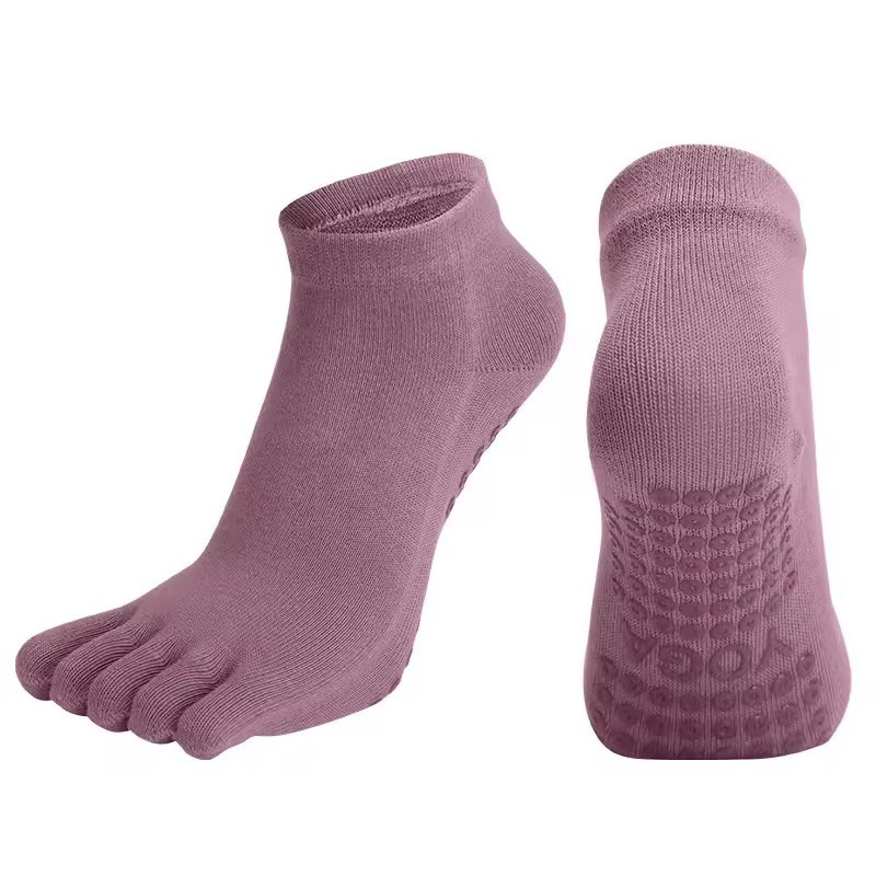 consumer goods Women's Elastic Fitness Socks Anti Slip Five Finger Yoga Socks Quick Drying Cotton Women's Ballet Pilates 