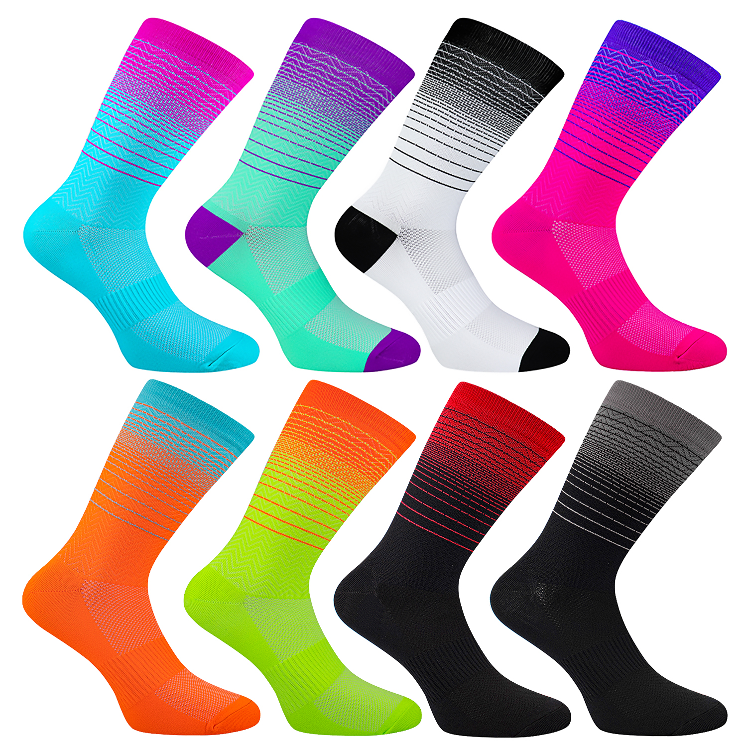 New Arrival Men's Sports Compression Socks Varicose Veins Cycling Socks Nursing Running Compression Socks Nurse Outdoor Natural 