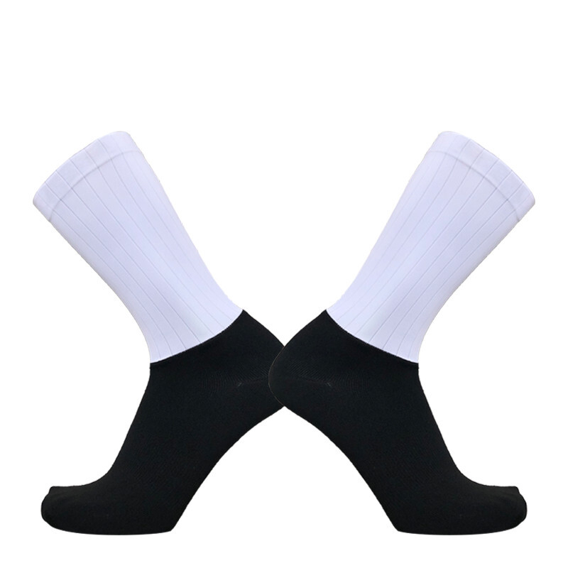 durable Socks Aero Anti Slip Silicone Summer Whiteline Cycling Socks Men Bicycle Sport Running Bike Socks Calcetines 