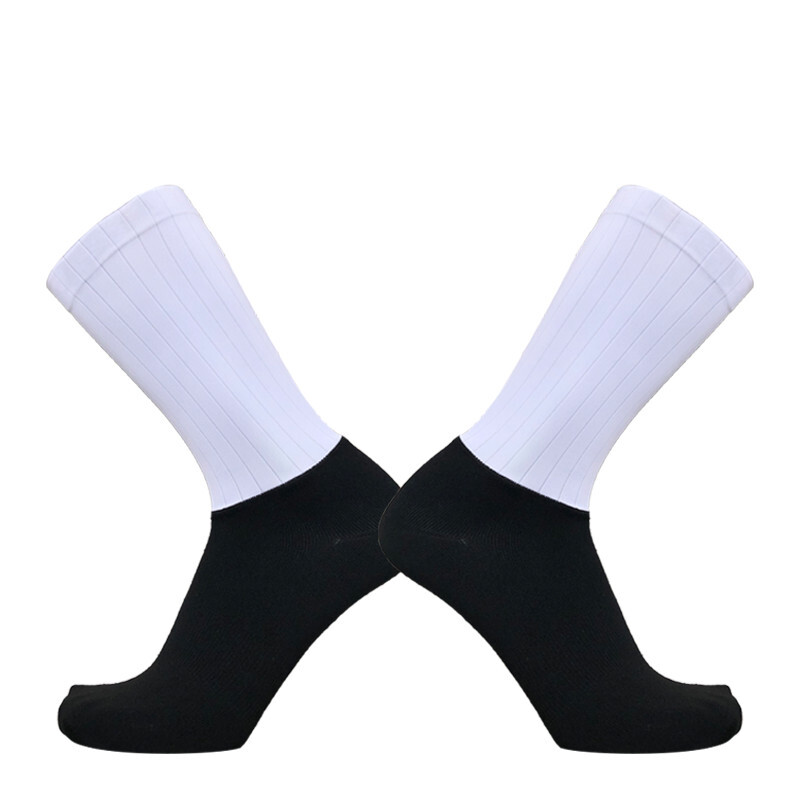 durable Socks Aero Anti Slip Silicone Summer Whiteline Cycling Socks Men Bicycle Sport Running Bike Socks Calcetines 