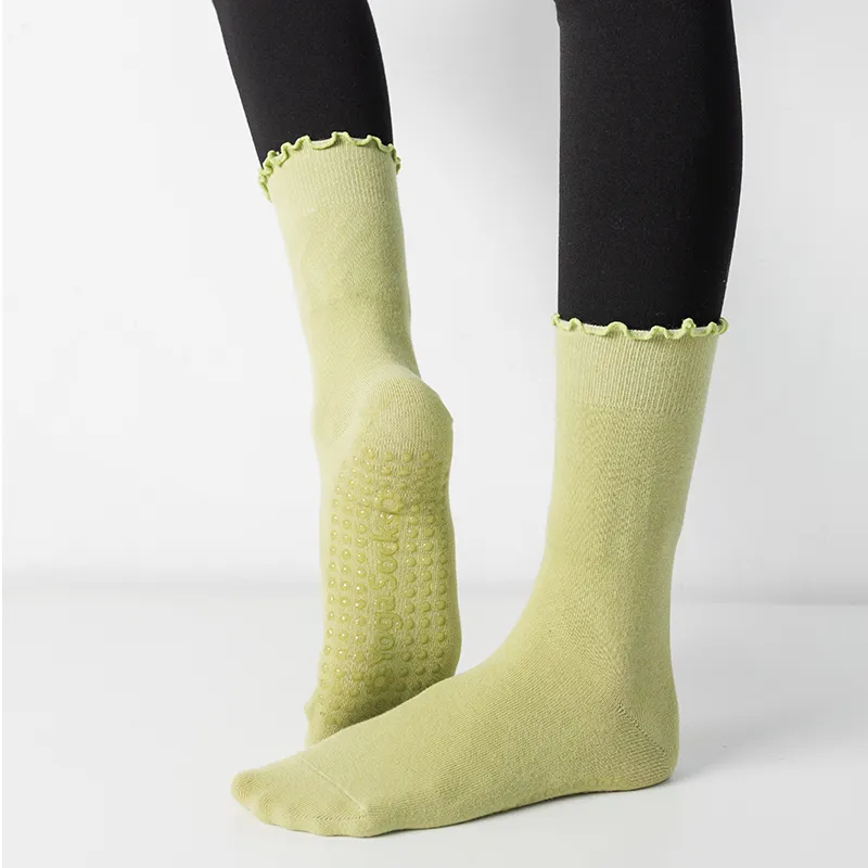 Private Label online selling lot Y Newborn Baby Socks Spring Autumn Floor Kids Socks Non Slip Loose Mouth Middle Tube Contrast 