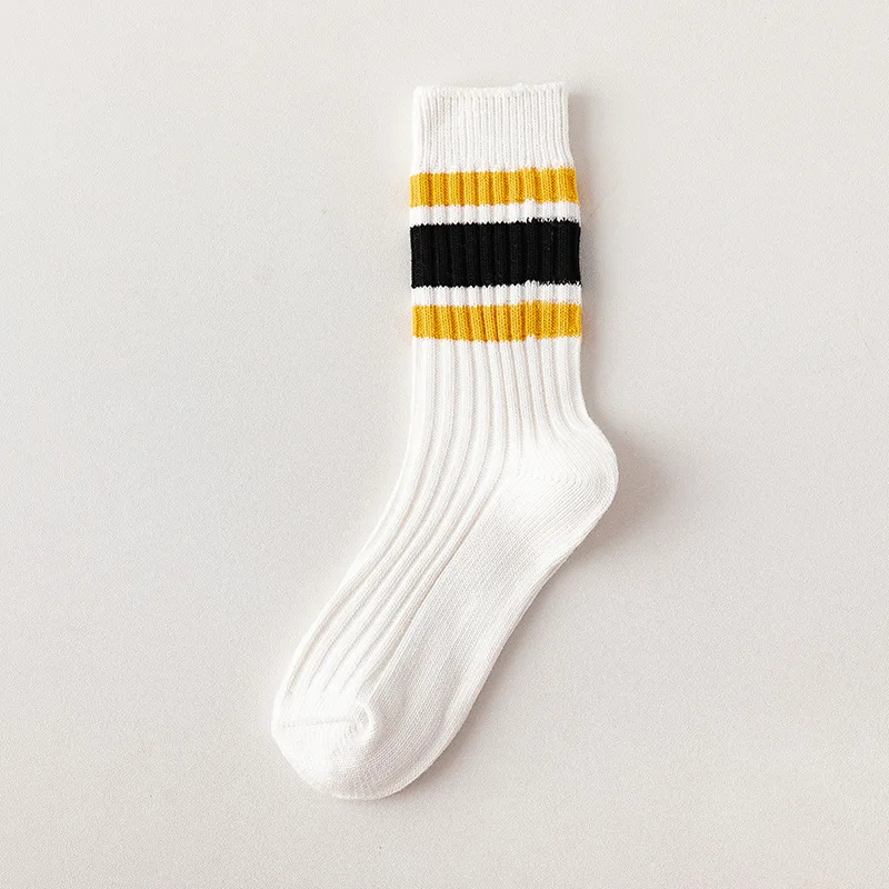 express shipping Fashion Colorful Striped Mid Sports Socks for Men Women Cotton Breathable Running Basketball Cycling Casual 