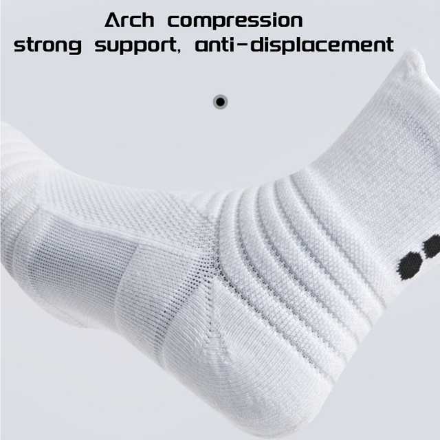 ODM WRELS Athletic Running Socks No Blister Cushion Moisture Wicking Socks for Cycling Sport Crew Socks Arch Support Cushioned 