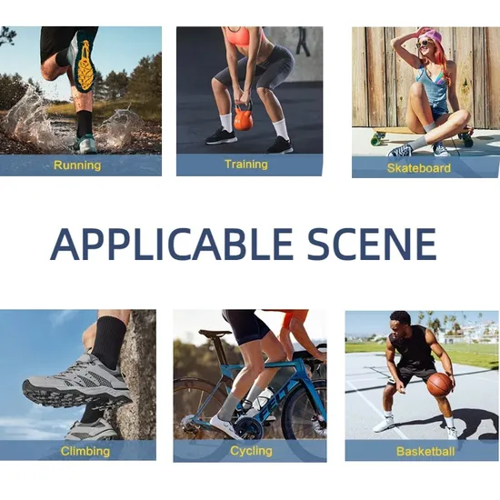 High Quality Sokken Calcetines Sock-Stocking Happy Funny Socks Custom Design White Sports Yoga Pilates Socks Anti Slip Grip Crew Cotton Men Custom Socks