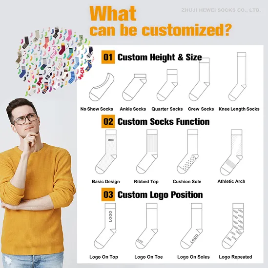 Factory Wholesale High Quality Unisex Cotton Casual Sock Custom Sports Men Socks Crew Men Socks with Your Logo