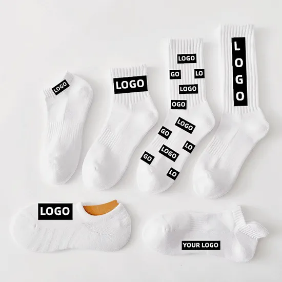 Wholesale Low MOQ Cotton Crew Unisex Men Women Children Custom Logo Sports Socks