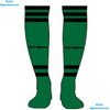 Custom Logo Recycled Polyester RPET Rib Knit Crew Socks