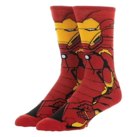 High Quality Happy Custom Design Funny Marvel Anime Super Hero Cotton Cheap Wholesale Crew Men Socks