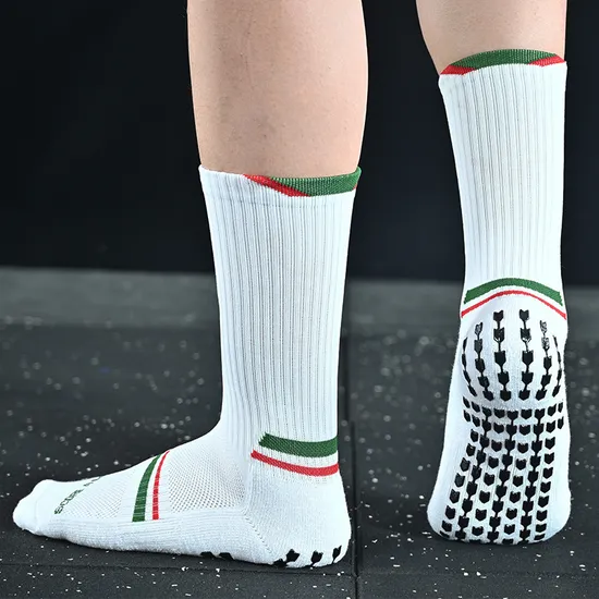 Customized Sport Football Tape Grip Socks Custom Logo Knitted High Quality Soccer Football Socks