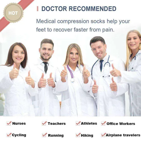Post Surgery Custom Most Popular Adult Slim Leg Orthopedic Sports Mens Compression Socks 30-40mmhg for Women
