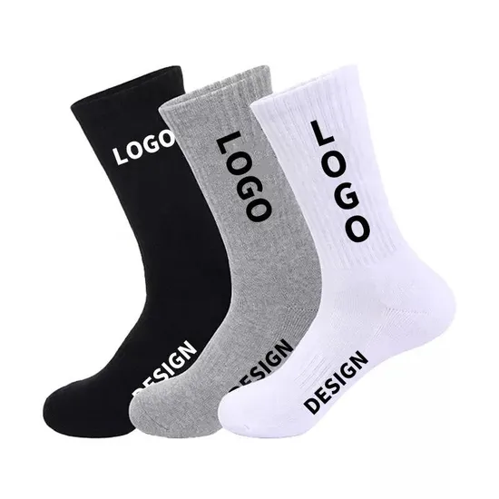 Men Custom Embroidered Athletic Performance Socks for Basketball Sport Socks