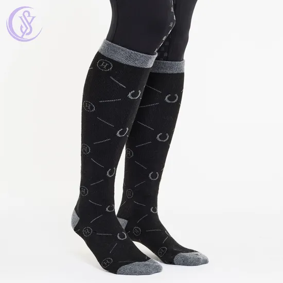Custom Basic Soccer Football Breathable Equestrian Active Riding Socks Grip Sport Crew Socks