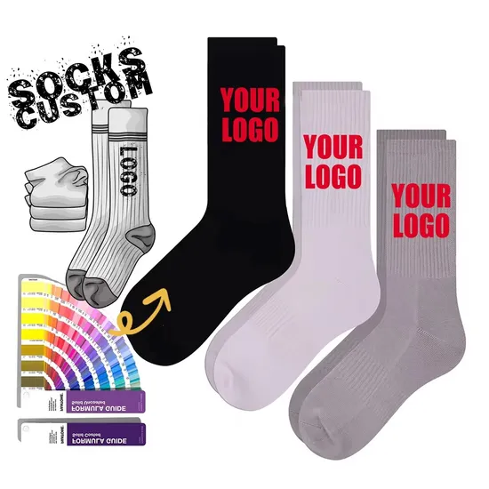Free Design Wholesale Comfortable Cotton Dress Socks Soft and Close to The Skin Party Travel Casual Sports Men Socks Custom Socks