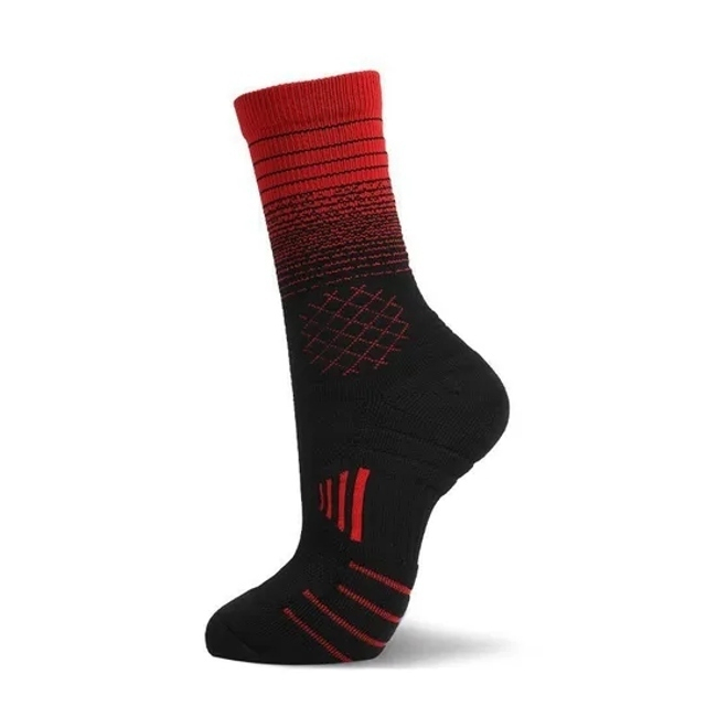 Men′s and Women′s Thickened Basketball Socks / Trendy Cushioned Crew Socks