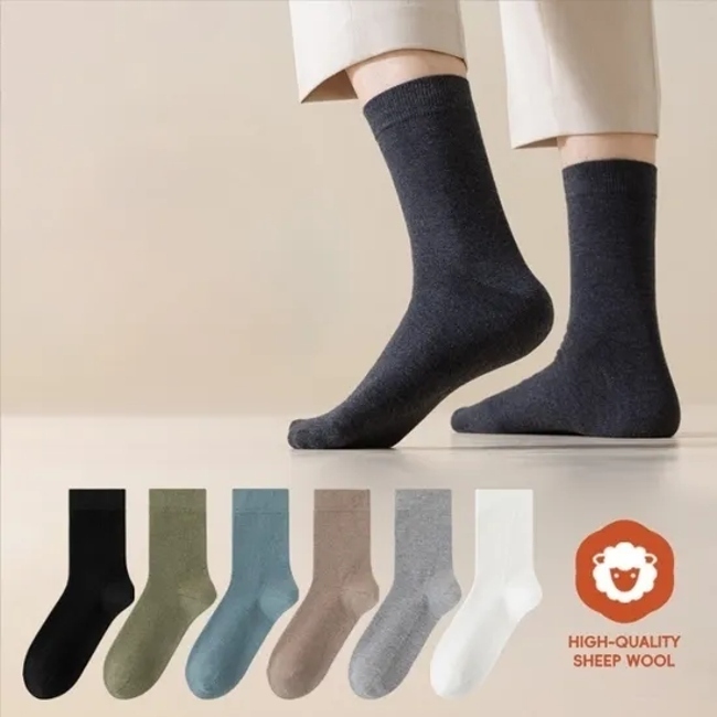 Thick Winter Men′s Crew Socks for Added Warmth