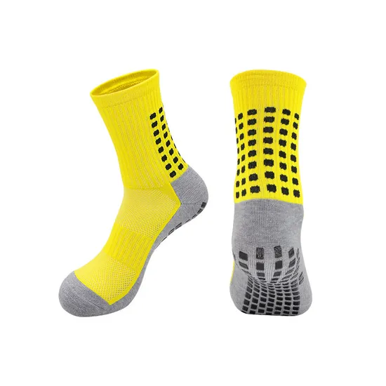New Custom Design High Quality Anti Slip Soccer Grip Striped Trail Running Socks Long Breathable Football Soccer Socks
