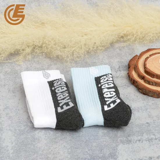Thickened Terry Sports Custom Grip Sweat Absorption Soft Cotton Socks