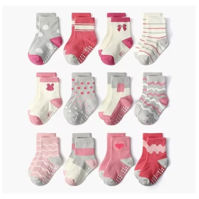 Cartoon Animal New Born Anti Slip Baby Kids High Quality Socks