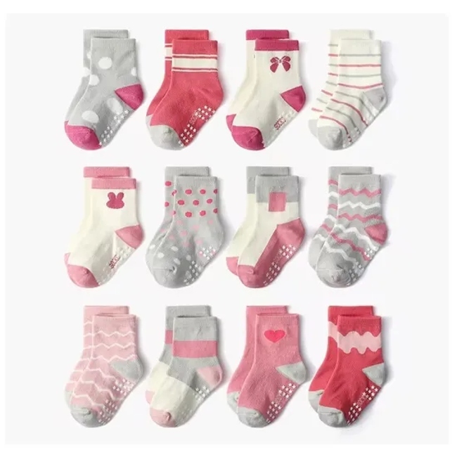 Cartoon Animal New Born Anti Slip Baby Kids High Quality Socks