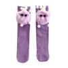 Doll Ins Hipster Baby Children′s MID Tube Socks Cute Hairball Doll Purple BV Green Cotton Runway Calf Socks