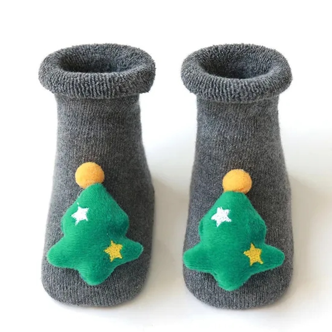 Thick Christmas Socks Newborn Baby Wool Socks Floor Baby Socks