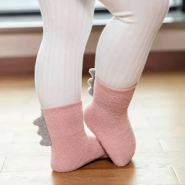 Colorful Comfortable Soft Terry Cotton Children Sock Girls Anti Slip Socks % Cotton Baby Hosiery