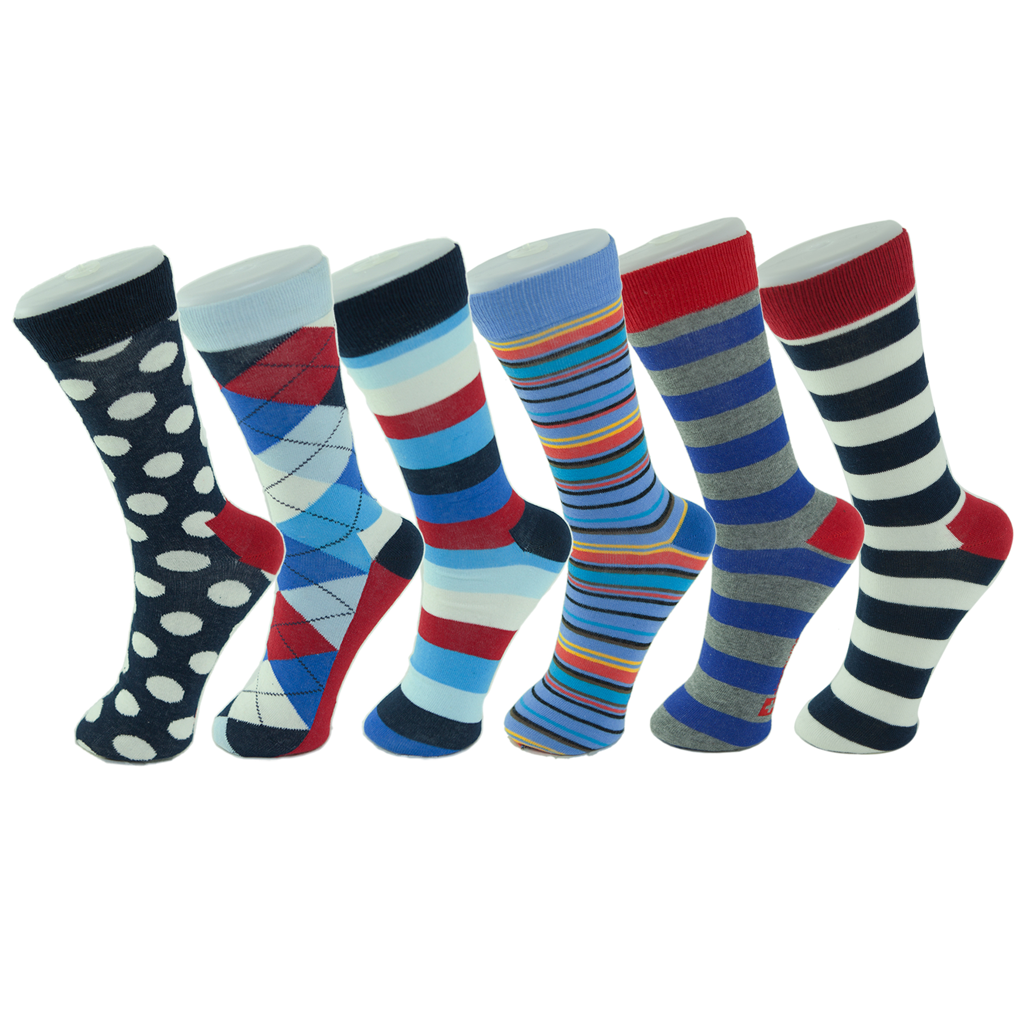 Custom-made Wholesale Design Various kinds mens colorful high quality striped pattern tube socks