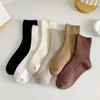 handmade Lot Winter women Socks Cotton Warm Retro Crew Tube Coffee Loose Korean Long Cute Fashion Hajuruku Black White Thermal 