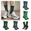 Lowest Price Alien Face Alien Dress Green Peace Love Casual Unisex Novelty Fun Crew Socks Fashion Comfortable And women Crazy 