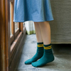 artisan crafted women s Multicolor Crew Socks with Equation Patterns Trendy Unique Comfortable Moisture wicking & Sweat 